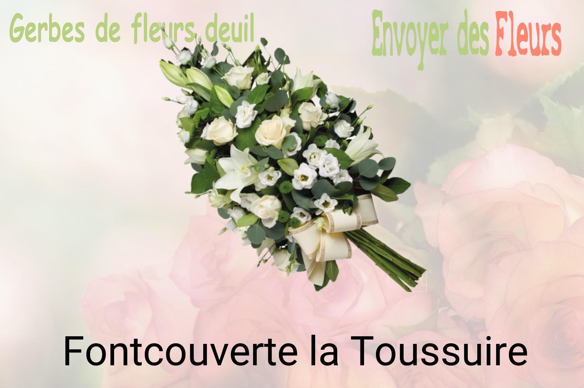 Gerbe de fleurs de deuil livrée à Fontcouverte-la-Toussuire
